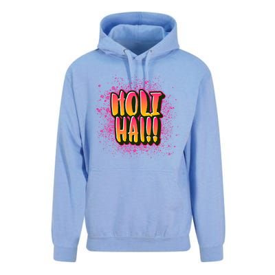 Happy Holi Festival Of Colors India Hindi 2021 Funny Gift Unisex Surf Hoodie