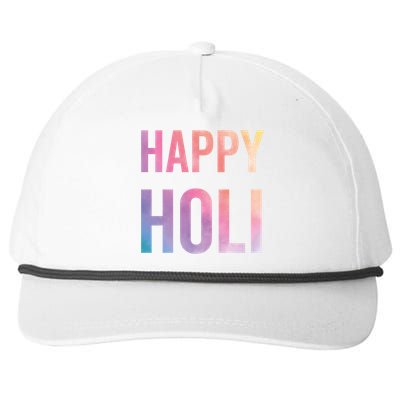 Happy Holi Festival Of Colors India Hindu Gift Snapback Five-Panel Rope Hat