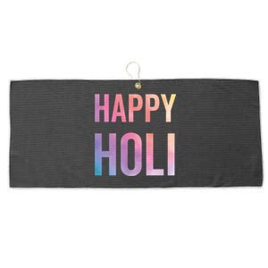 Happy Holi Festival Of Colors India Hindu Gift Large Microfiber Waffle Golf Towel