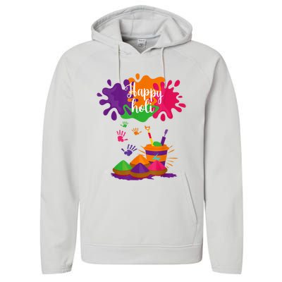 Happy Holi Festival Outfit For Women Men Family Performance Fleece Hoodie