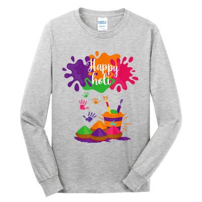 Happy Holi Festival Outfit For Women Men Family Tall Long Sleeve T-Shirt