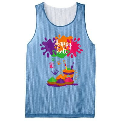 Happy Holi Festival Outfit For Women Men Family Mesh Reversible Basketball Jersey Tank