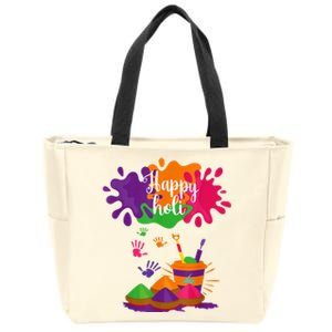 Happy Holi Festival Outfit For Women Men Family Zip Tote Bag