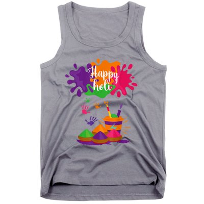 Happy Holi Festival Outfit For Women Men Family Tank Top