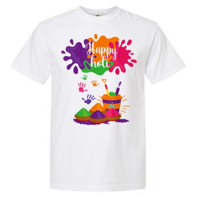 Happy Holi Festival Outfit For Women Men Family Garment-Dyed Heavyweight T-Shirt