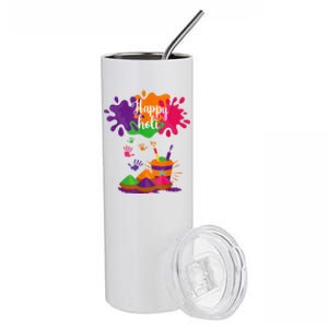 Happy Holi Festival Outfit For Women Men Family Stainless Steel Tumbler