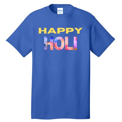 Happy Holi Festival Of Spring Color Celebrate Hindu Festival Cool Gift Tall T-Shirt