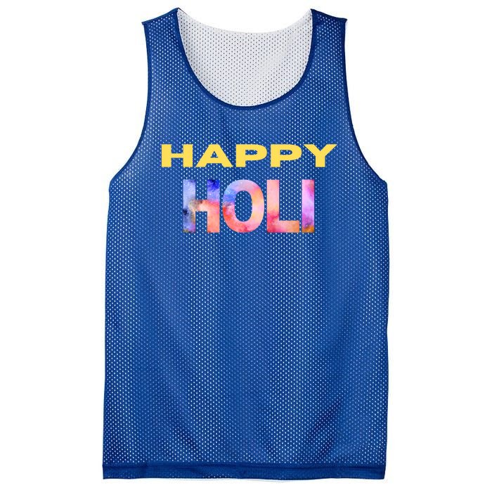 Happy Holi Festival Of Spring Color Celebrate Hindu Festival Cool Gift Mesh Reversible Basketball Jersey Tank