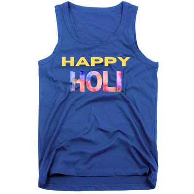 Happy Holi Festival Of Spring Color Celebrate Hindu Festival Cool Gift Tank Top