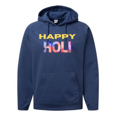 Happy Holi Festival Of Spring Color Celebrate Hindu Festival Cool Gift Performance Fleece Hoodie