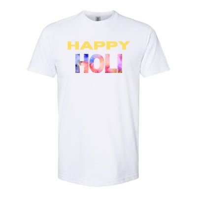 Happy Holi Festival Of Spring Color Celebrate Hindu Festival Cool Gift Softstyle CVC T-Shirt