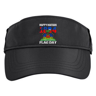 Happy Haitian Flag Day Haiti Flag Pride 1804 Adult Drive Performance Visor