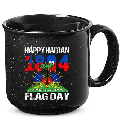 Happy Haitian Flag Day Haiti Flag Pride 1804 15oz Campfire Ceramic Mug