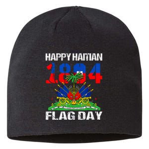 Happy Haitian Flag Day Haiti Flag Pride 1804 Sustainable Beanie