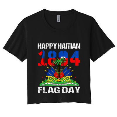 Happy Haitian Flag Day Haiti Flag Pride 1804 Crop Top