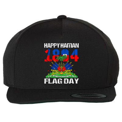 Happy Haitian Flag Day Haiti Flag Pride 1804 Wool Snapback Cap