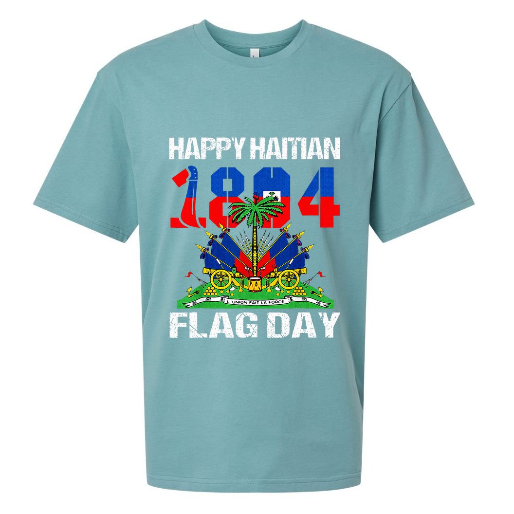 Happy Haitian Flag Day Haiti Flag Pride 1804 Sueded Cloud Jersey T-Shirt
