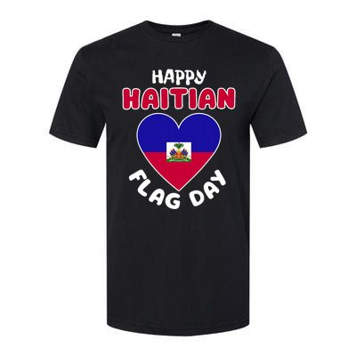 Happy Haitian Flag Day Cool Haiti Flag Heart Softstyle CVC T-Shirt