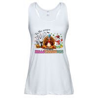 Happy Hallothanksmas Funny Halloween Thanksgiving Christmas Ladies Essential Flowy Tank