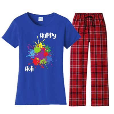 Happy Holi Festival Outfit Family Gift Women's Flannel Pajama Set