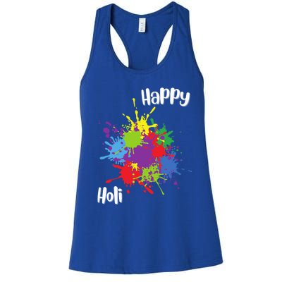 Happy Holi Festival Outfit Family Gift Women's Racerback Tank