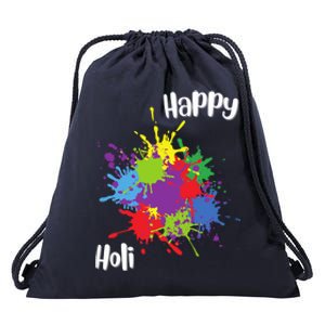 Happy Holi Festival Outfit Family Gift Drawstring Bag