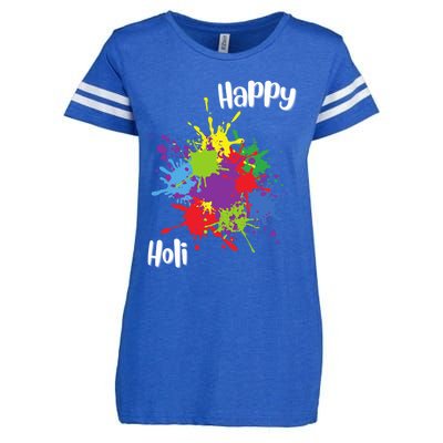 Happy Holi Festival Outfit Family Gift Enza Ladies Jersey Football T-Shirt