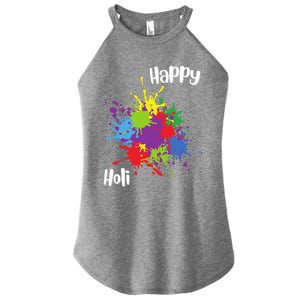 Happy Holi Festival Outfit Family Gift Women’s Perfect Tri Rocker Tank