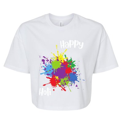 Happy Holi Festival Outfit Family Gift Bella+Canvas Jersey Crop Tee