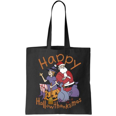 Happy Hallowthanksmas Funny Holiday Bag