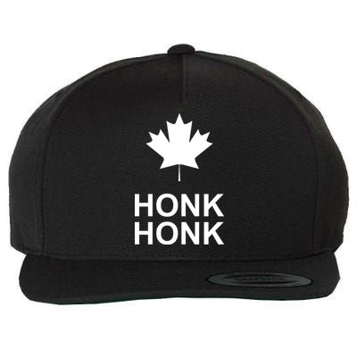 Honk Honk Freedom Convoy Support Truckers Wool Snapback Cap