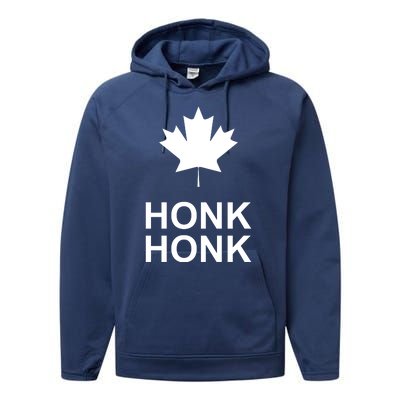 Honk Honk Freedom Convoy Support Truckers Performance Fleece Hoodie