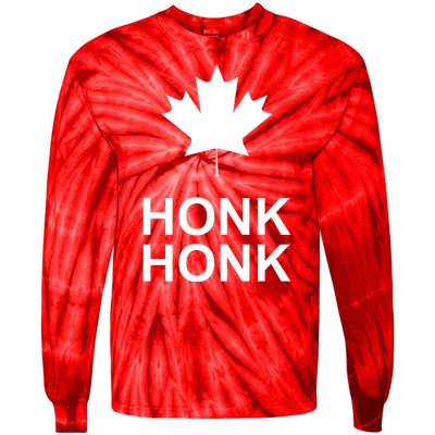 Honk Honk Freedom Convoy Support Truckers Tie-Dye Long Sleeve Shirt