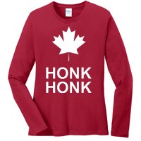 Honk Honk Freedom Convoy Support Truckers Ladies Long Sleeve Shirt