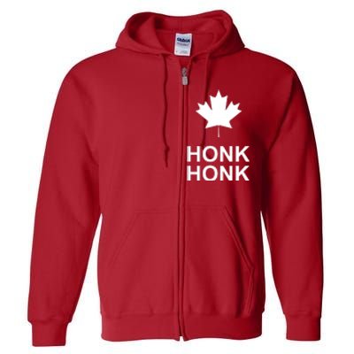 Honk Honk Freedom Convoy Support Truckers Full Zip Hoodie