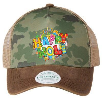 Happy Holi Festival Colors India Hindu Legacy Tie Dye Trucker Hat