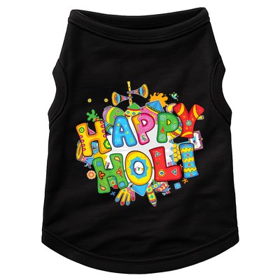Happy Holi Festival Colors India Hindu Doggie Tank