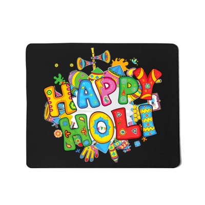 Happy Holi Festival Colors India Hindu Mousepad