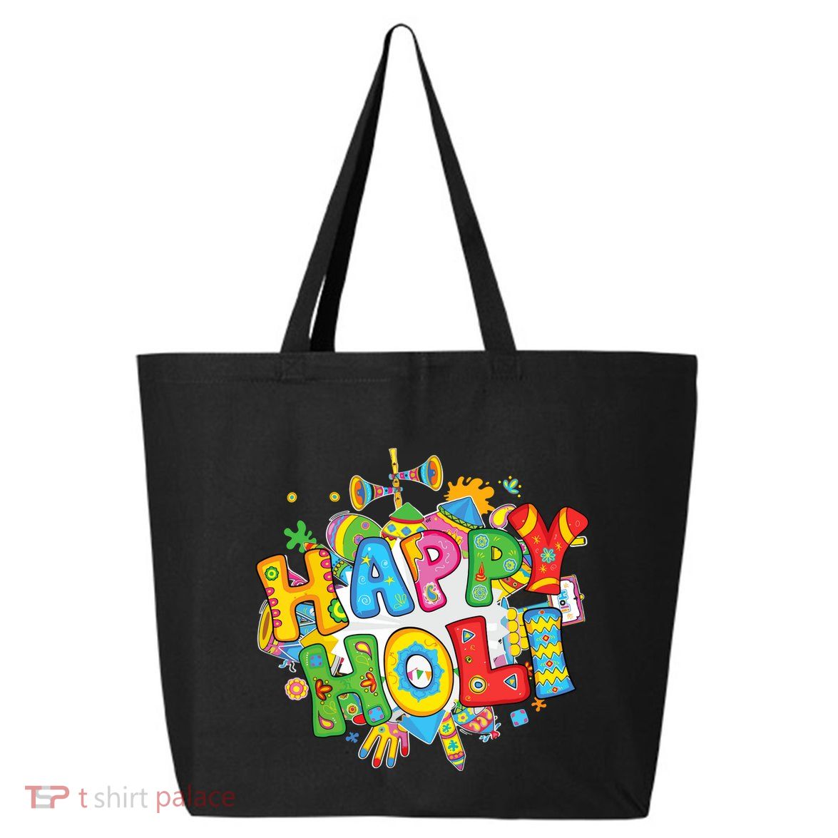 Happy Holi Festival Colors India Hindu 25L Jumbo Tote