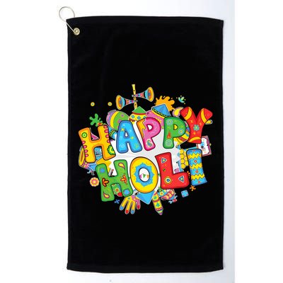 Happy Holi Festival Colors India Hindu Golf Towel