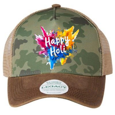 Happy Holi For Color India Hindu Gifts Legacy Tie Dye Trucker Hat