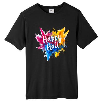 Happy Holi For Color India Hindu Gifts Tall Fusion ChromaSoft Performance T-Shirt