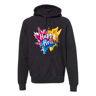 Happy Holi For Color India Hindu Gifts Premium Hoodie