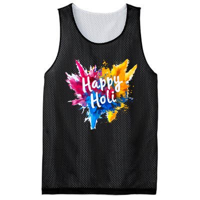 Happy Holi For Color India Hindu Gifts Mesh Reversible Basketball Jersey Tank