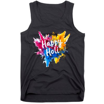 Happy Holi For Color India Hindu Gifts Tank Top