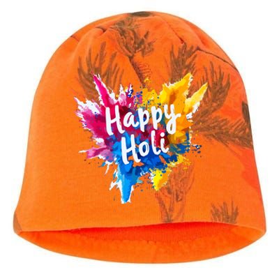 Happy Holi For Color India Hindu Gifts Kati - Camo Knit Beanie