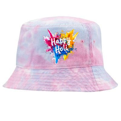 Happy Holi For Color India Hindu Gifts Tie-Dyed Bucket Hat