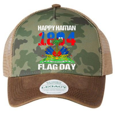 Happy Haitian Flag Day Haiti Flag Pride 1804 Family Legacy Tie Dye Trucker Hat