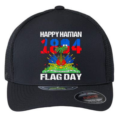 Happy Haitian Flag Day Haiti Flag Pride 1804 Family Flexfit Unipanel Trucker Cap