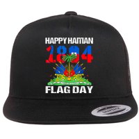 Happy Haitian Flag Day Haiti Flag Pride 1804 Family Flat Bill Trucker Hat